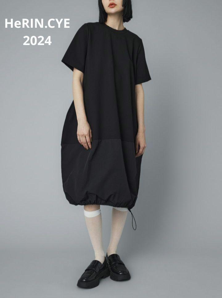 美品 ヘリンドットサイ Ponte egg one piece ブラック 完売品