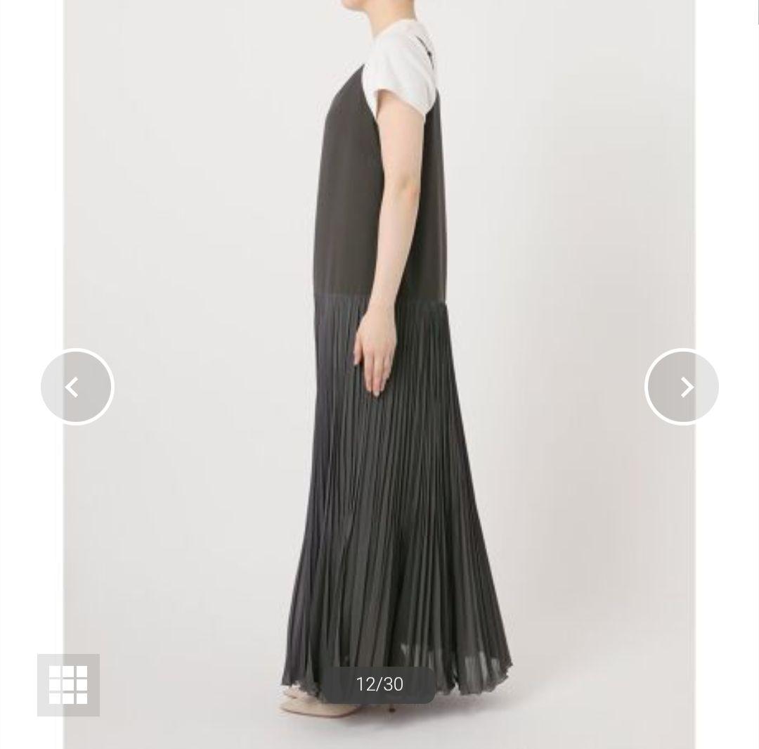シアーシフォンプリーツキャミワンピース