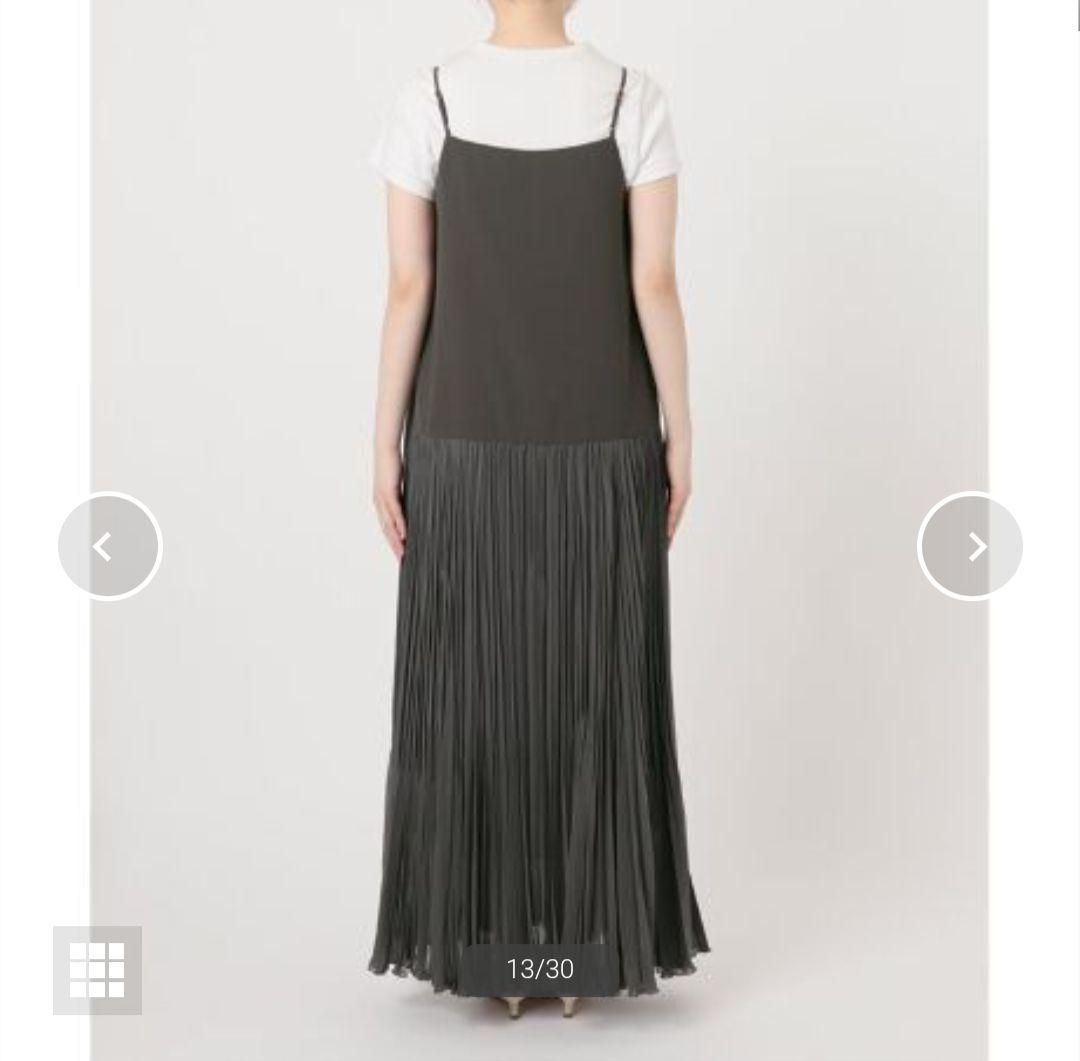 シアーシフォンプリーツキャミワンピース
