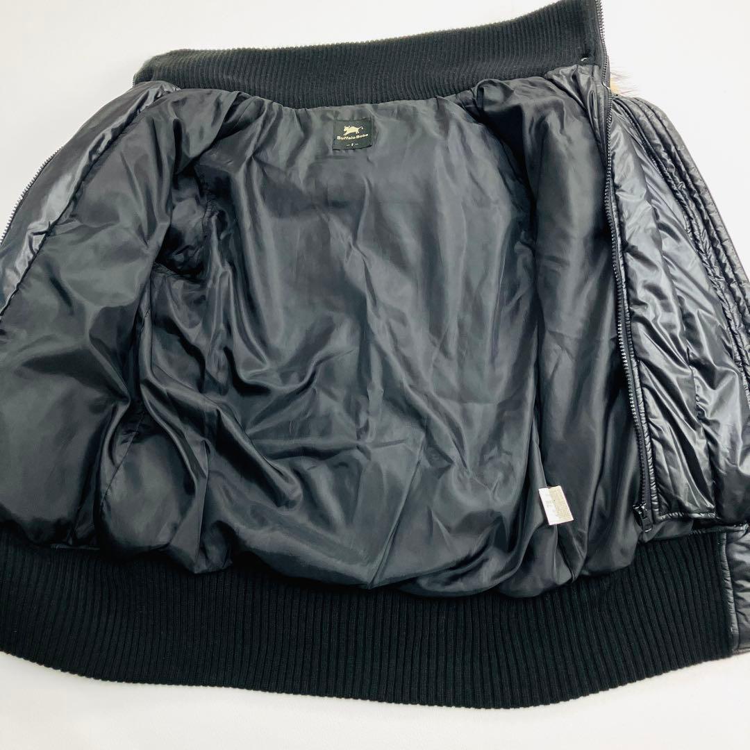 Buffalo Bobs ダウンジャケット Y2K リアルファー 光沢 M Buffalo Bobs ダウンジャケット Y2K リアルファー 光沢 M