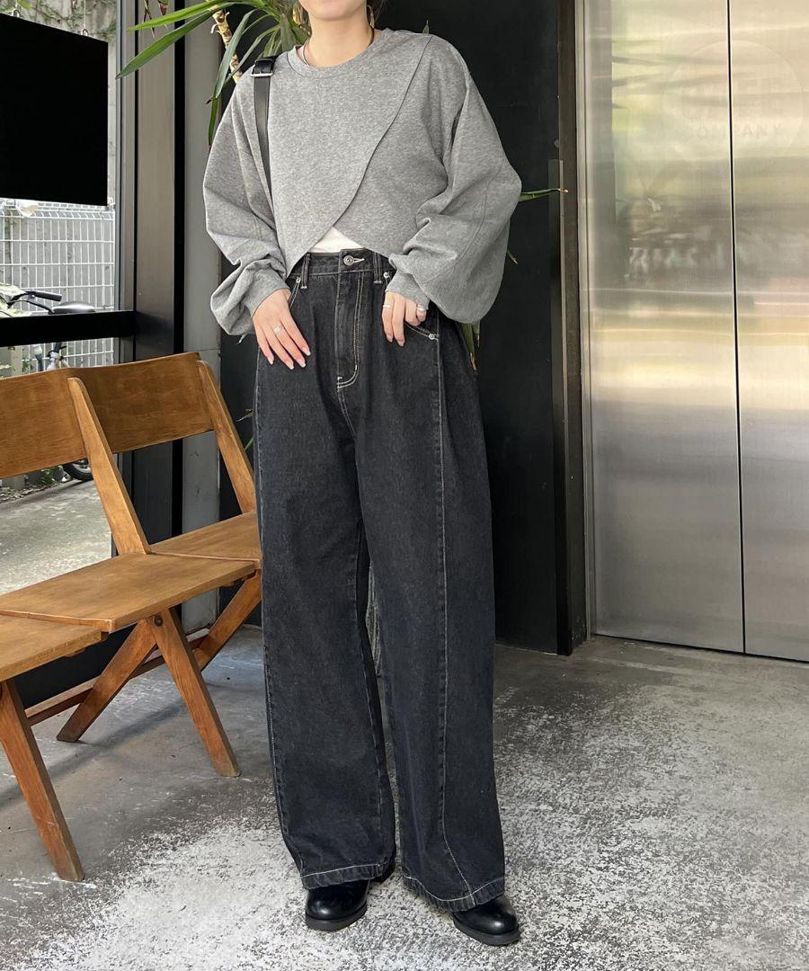 CAPRICIEUX LE'MAGE ボンディングカシュクールプルオーバー