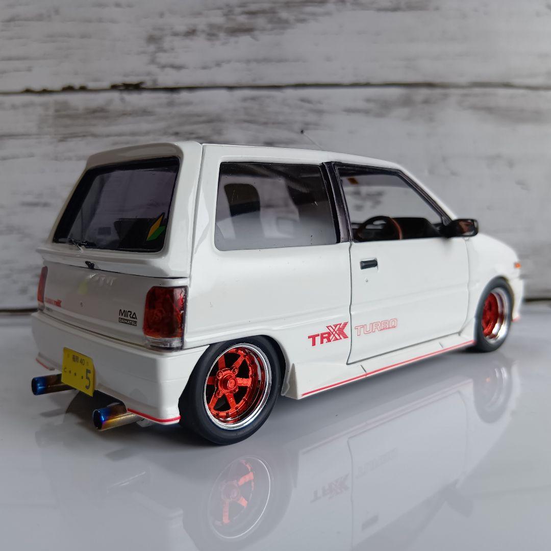 ダイハツ ミラターボ TRXX プラモデル 1/24 完成品