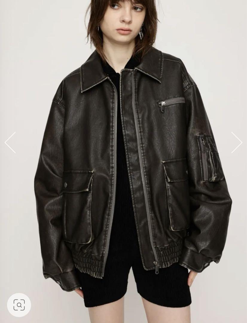 VINTAGE F／LEATHER S／ブルゾン