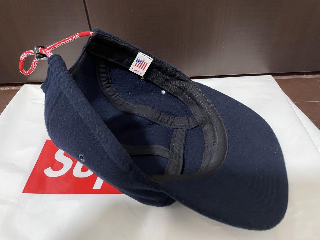 Supreme ネイビー フリースキャップ