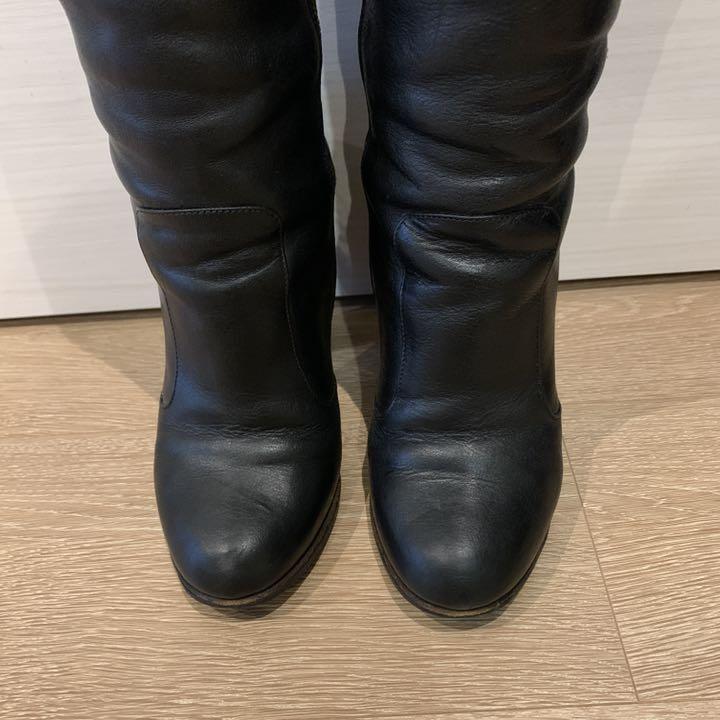 【関税込み】Dries Van Noten SSENSE限定 ブラック ロングブーツ Dries Van Noten ウィメンズ ブーツ | SSENSE 日本