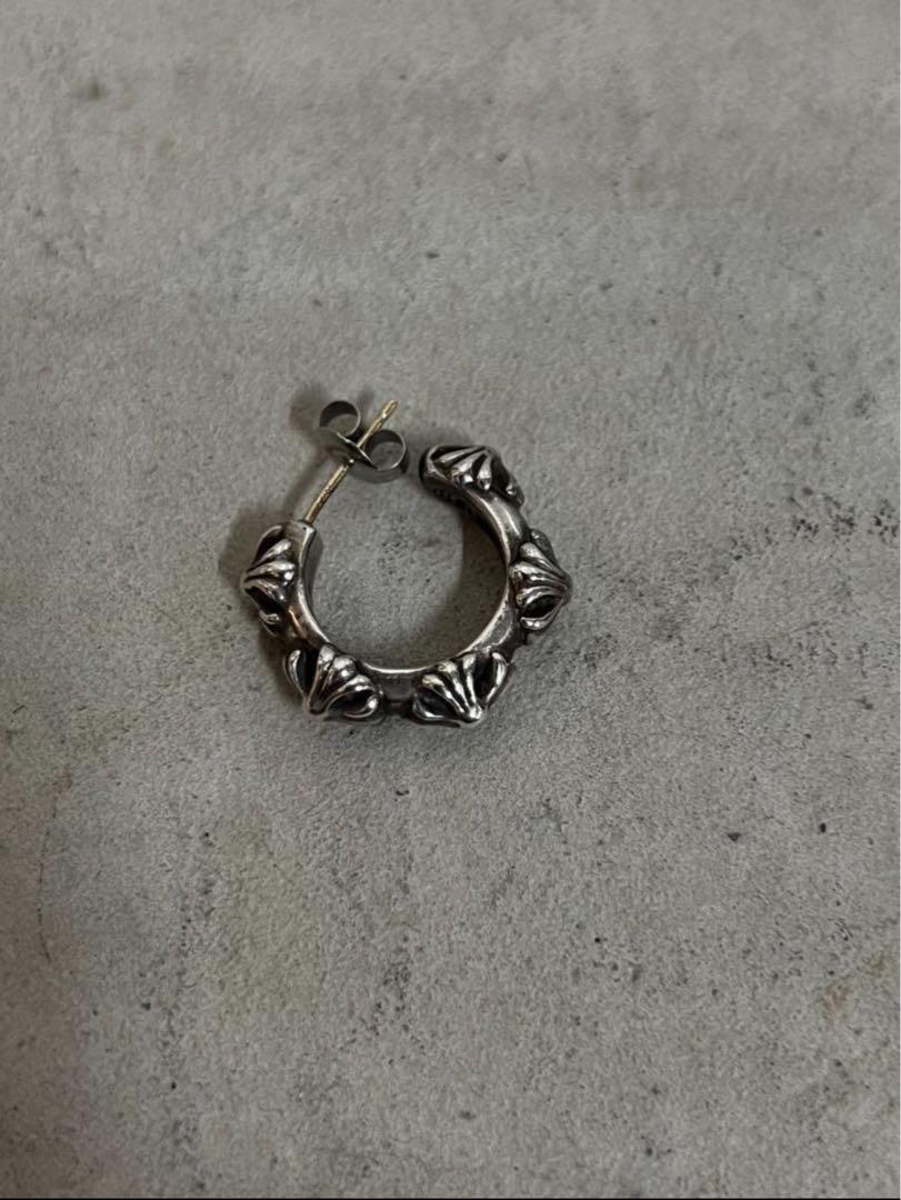 Chrome Hearts HOOP CROSS SML ピアス