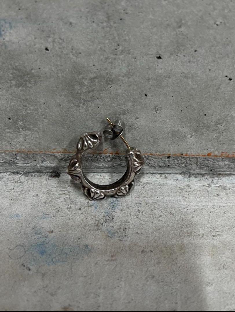 Chrome Hearts HOOP CROSS SML ピアス