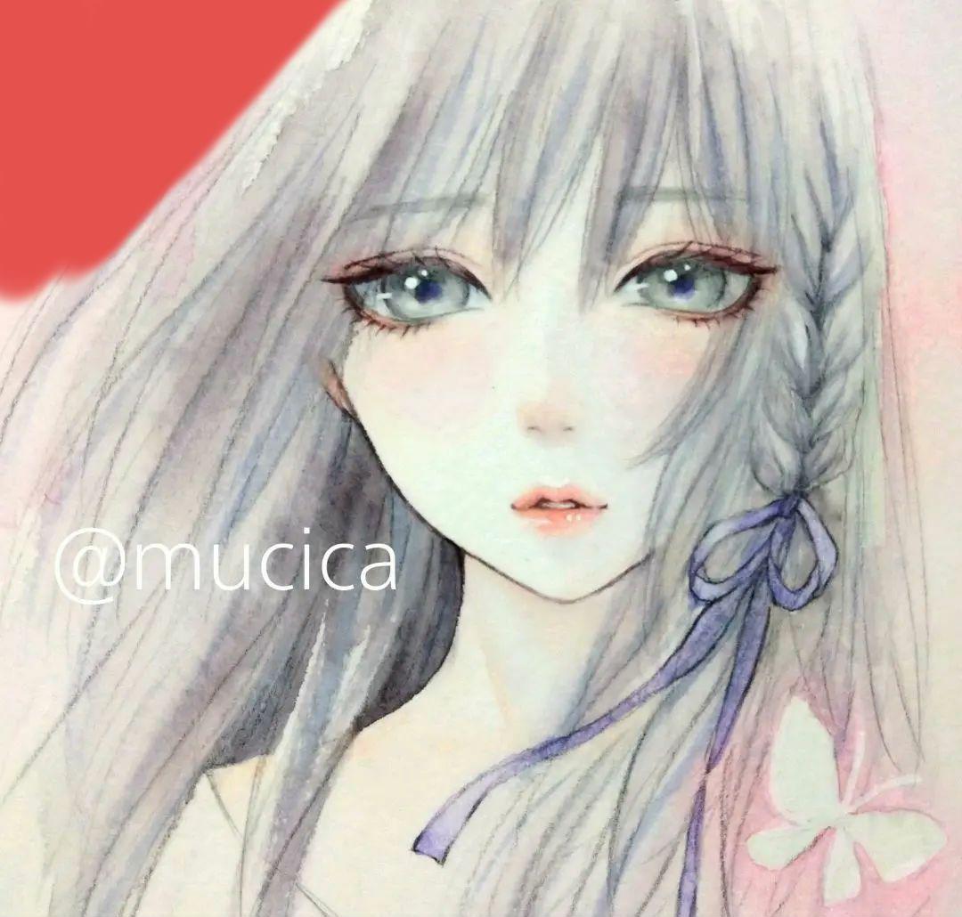 肉筆原画 手描きイラスト 水彩画 - メルカリ