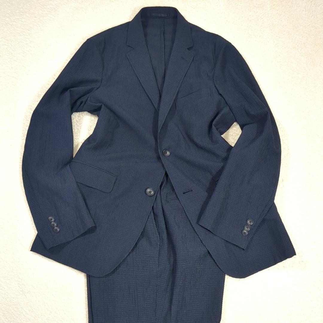 PAJAMA SUITSパジャマスーツ セットアップ 大きいサイズLL ネイビー