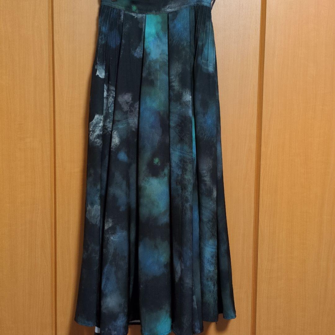 【定価 ¥12,980】 HARE BLURアートタックスカート グリーン 緑