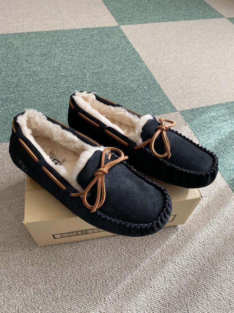 UGG ブラック スエード モカシン