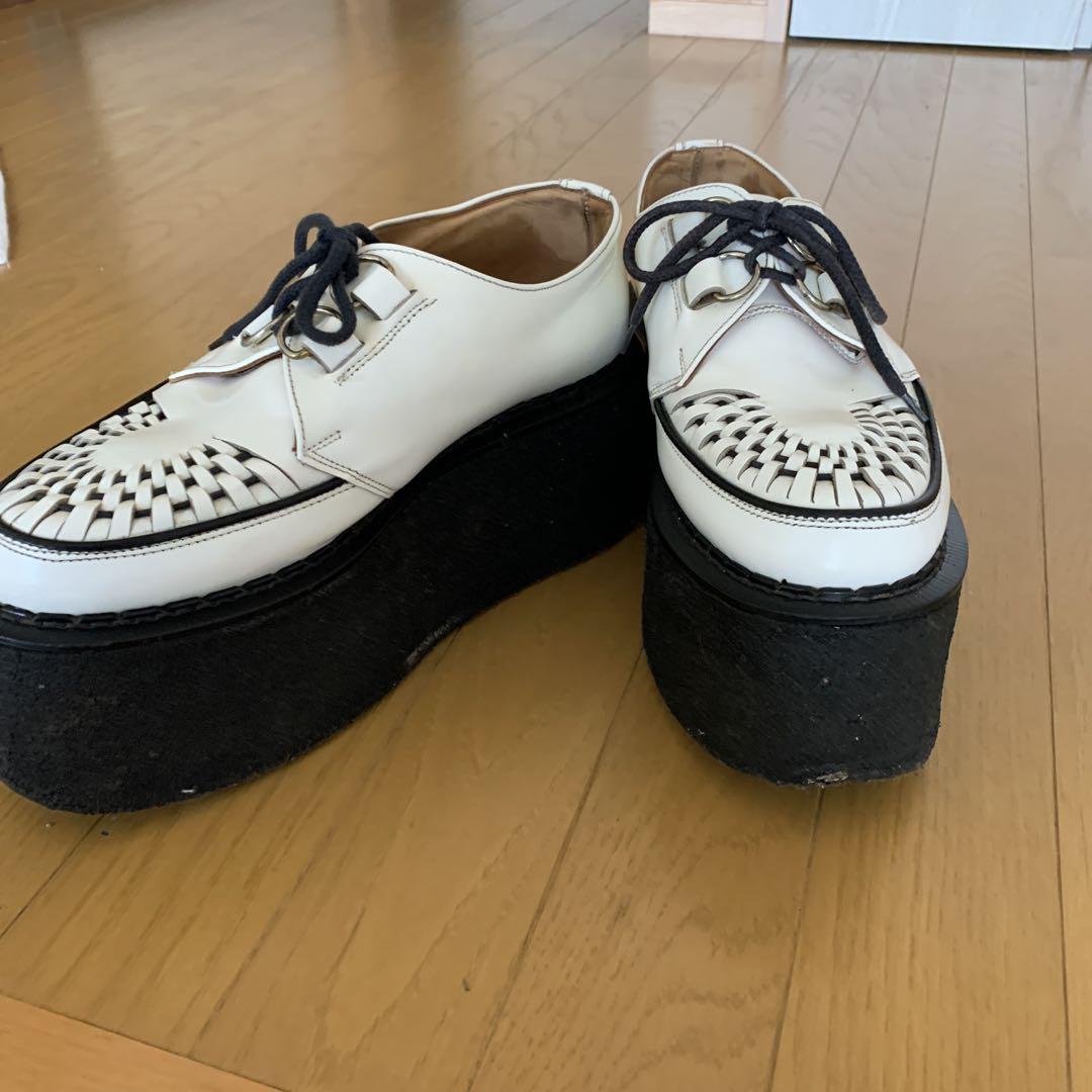 George coxラバーソール(UK8)ホワイトカラー(中古品) George cox ラバーソール(UK8)ホワイト(外観きれいな中古良品