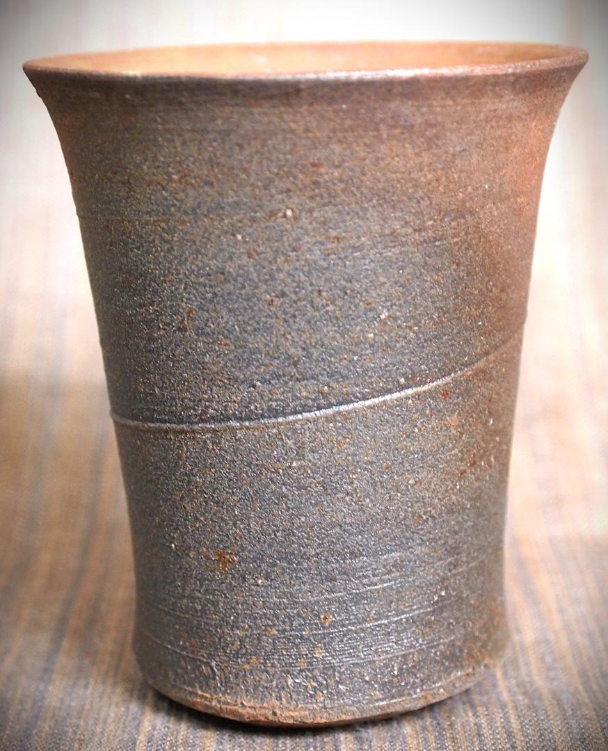 人気作家★中里隆★唐津南蛮麦酒器B★緋色 人気作家☆中里隆☆唐津南蛮麦酒器B☆緋色