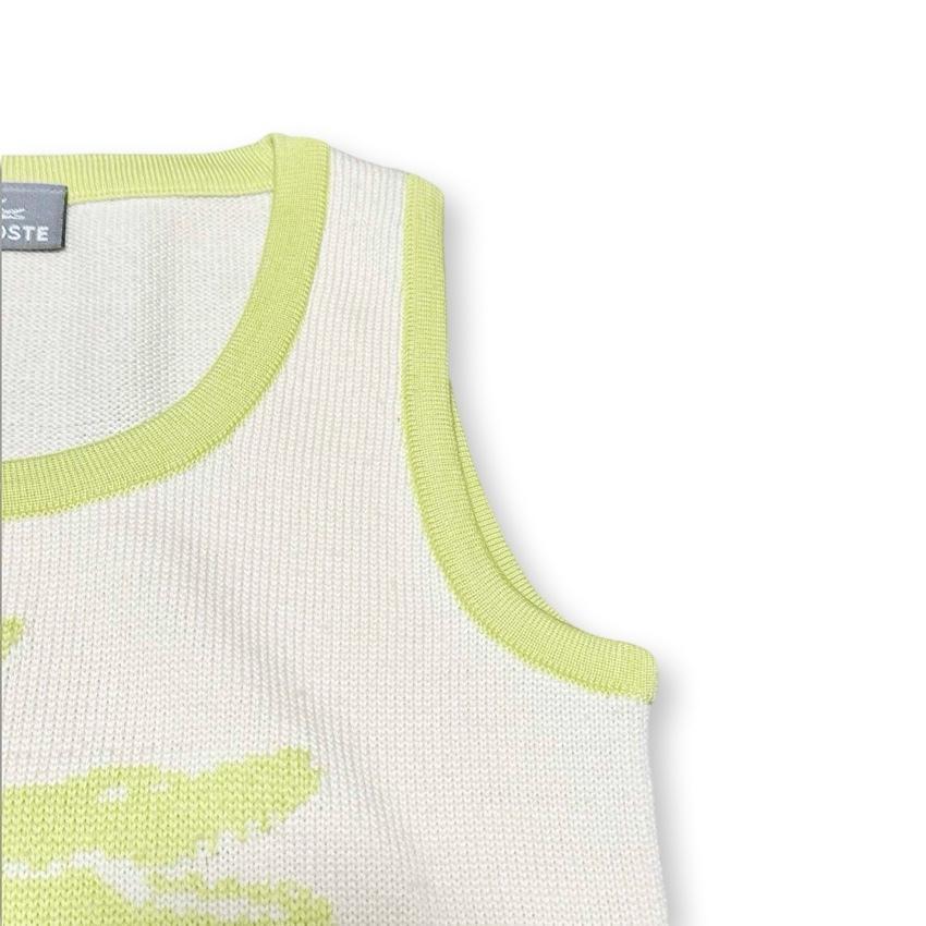 LACOSTE ラコステ ワニロゴ ノースリーブ ベスト レディース ビッグロゴ