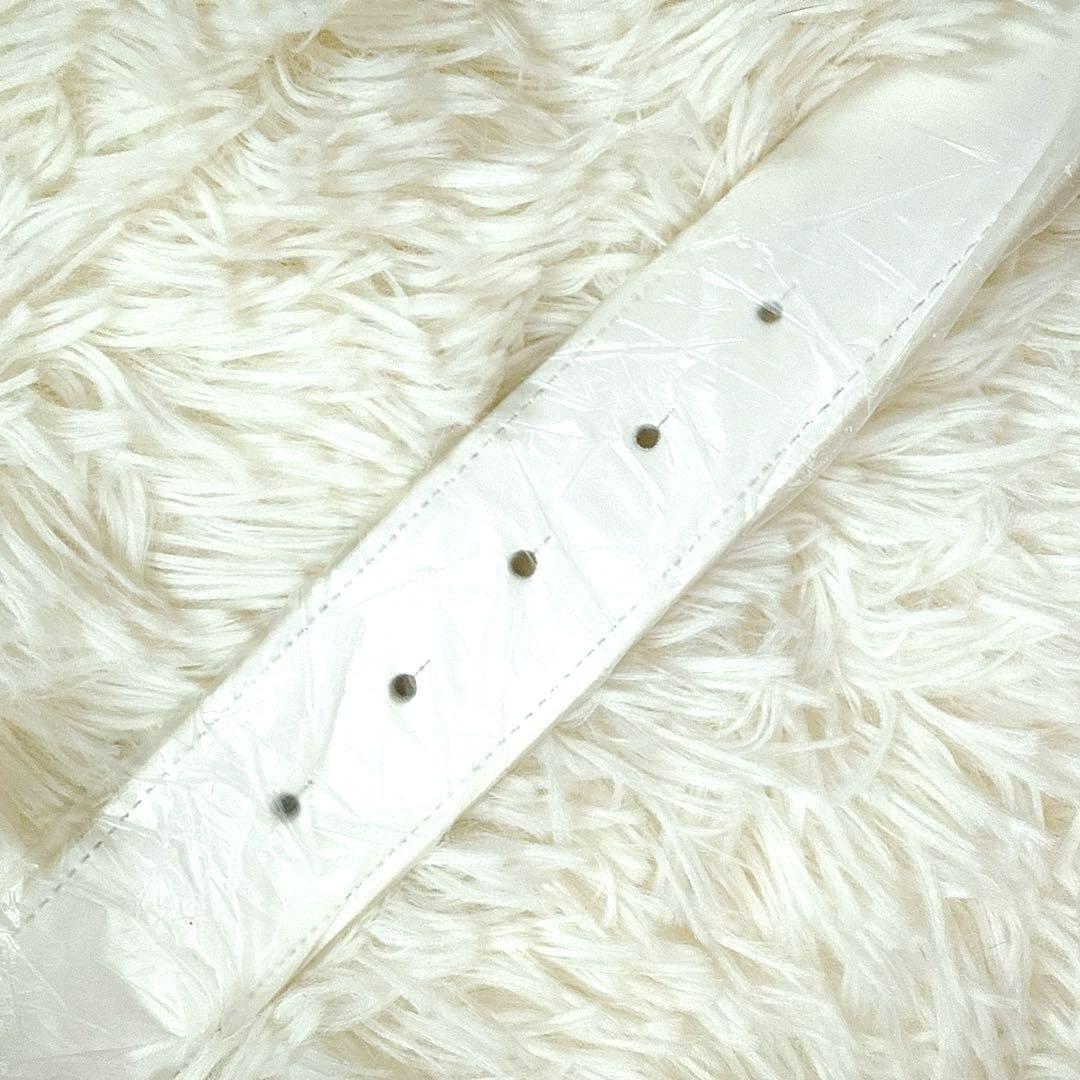 タグ付き美品 パーリーゲイツ ゴルフ ベルト ホワイト レザー