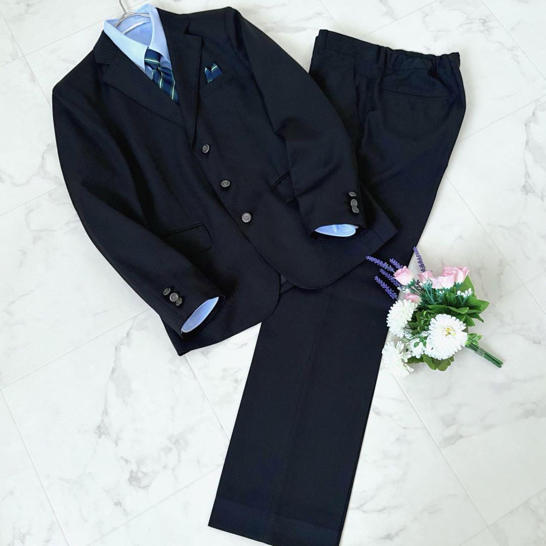 【極美品】レディフレディキッズフォーマル 5点セット 男の子 160 濃紺