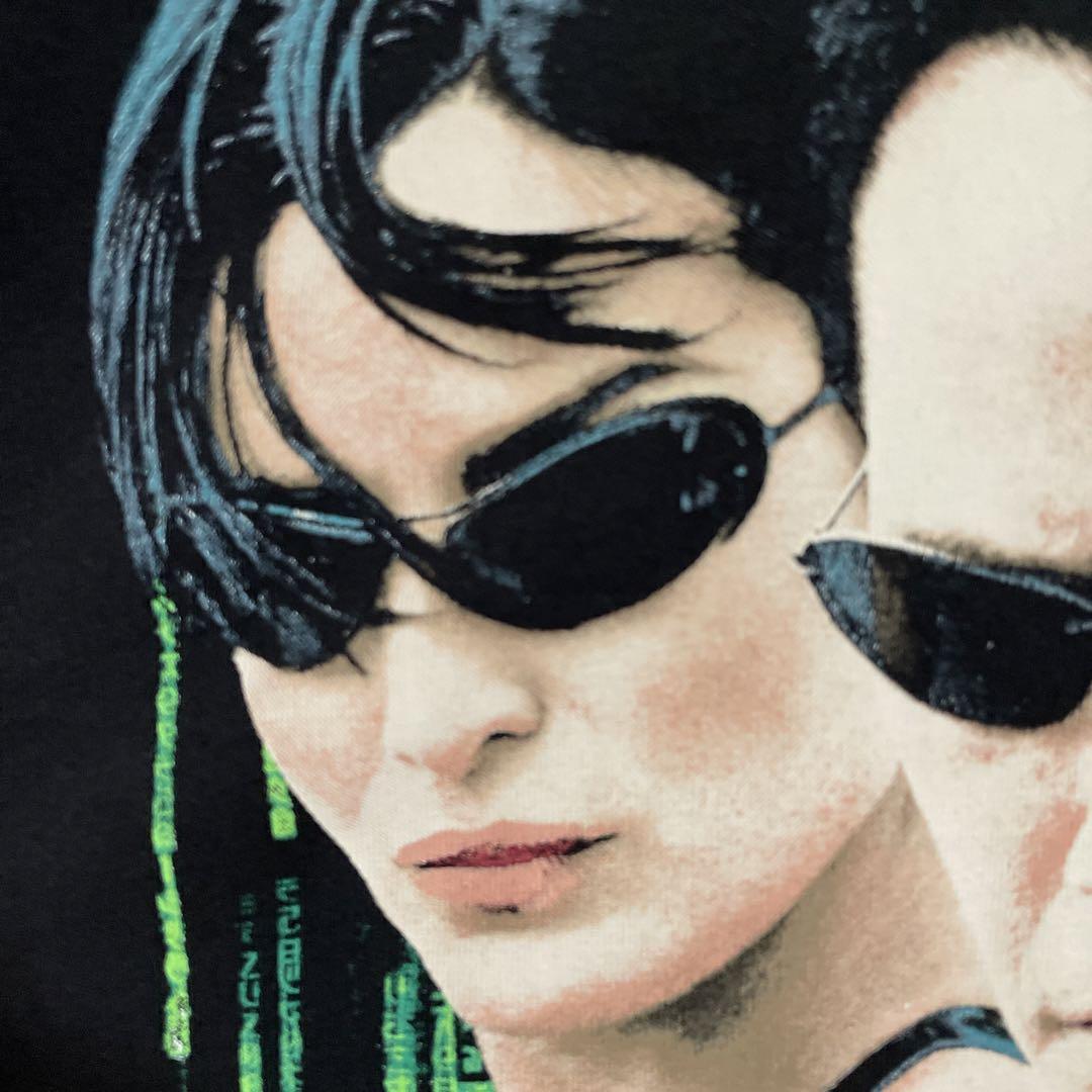 古着 00s マトリックス 半袖 シャツ ムービー 映画 ブラック グリーン ④ 古着 00s マトリックス 半袖 シャツ ムービー 映画 ブラック