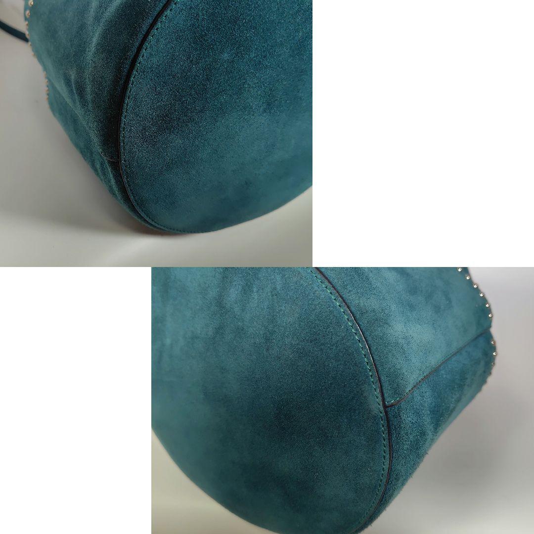 J&M DAVIDSON ミニデイジー ハンドバッグ スタッズ スエード