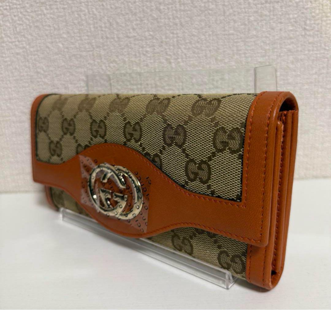 グッチ GUCCI二つ折り長財布 GGキャンバス