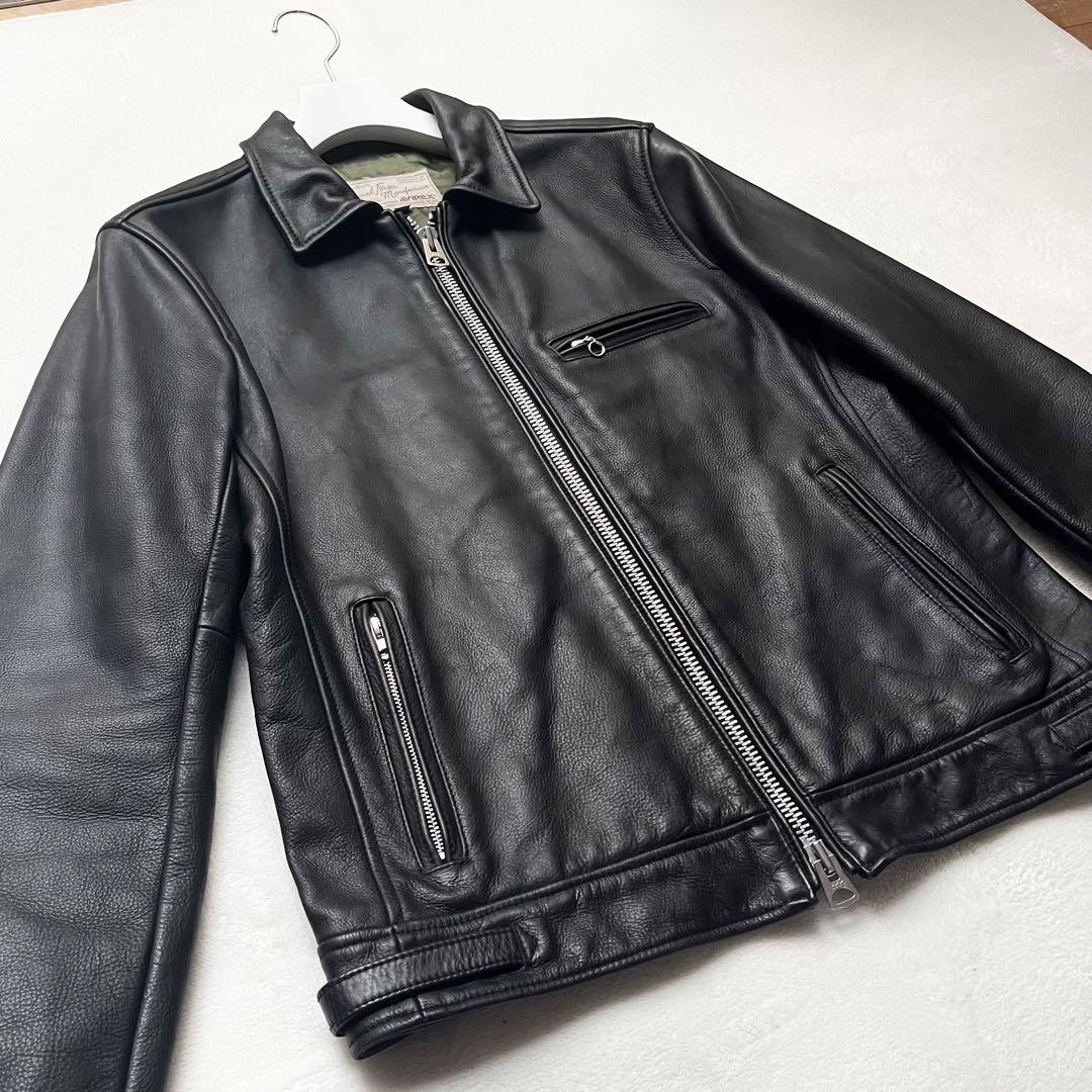 AVIREX レザージャケット　サイズはL クリーニング済み 極美品 AVIREX レザージャケット Lサイズ シングル