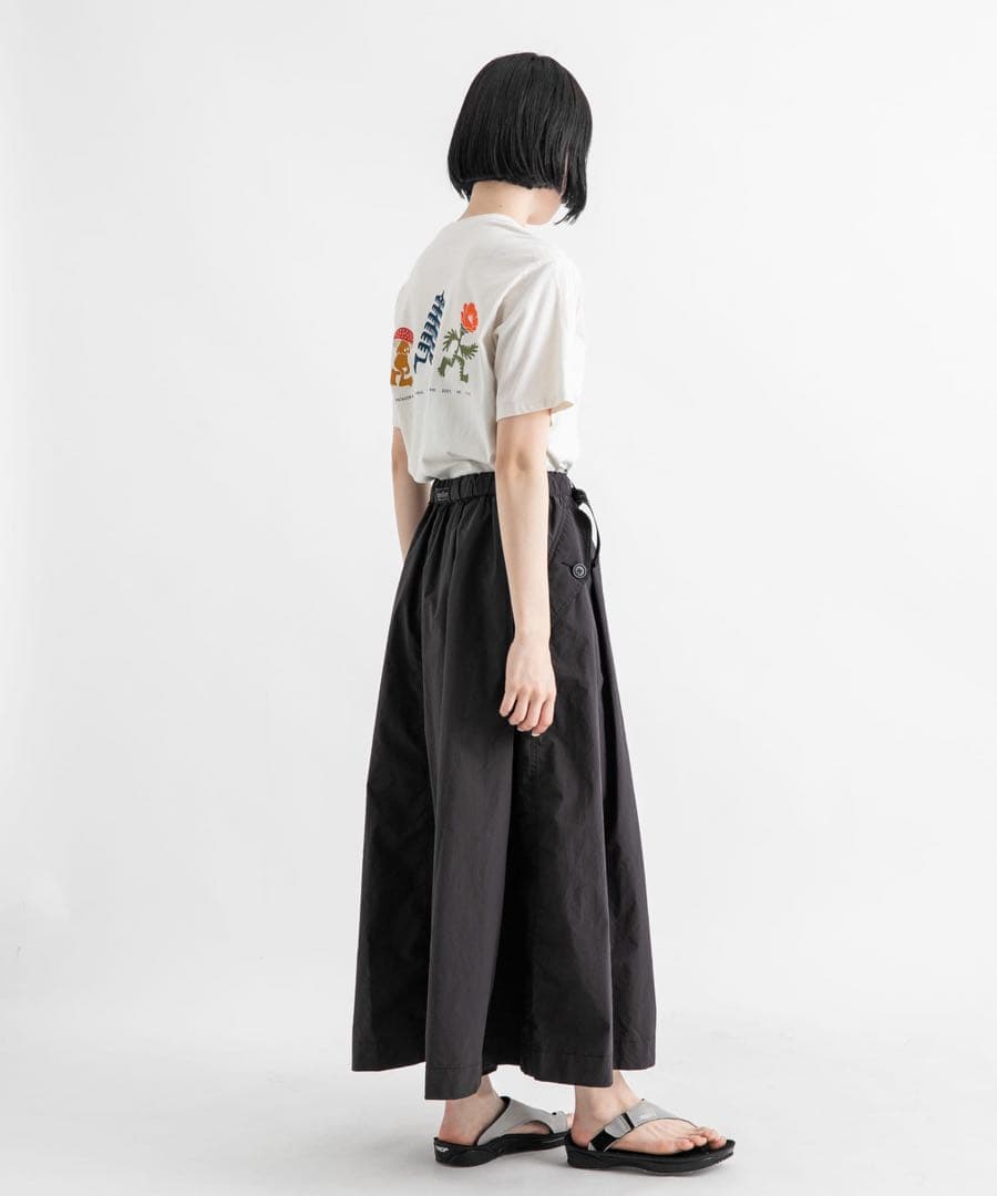 アンドワンダー oversized cargo skirt ブラック S