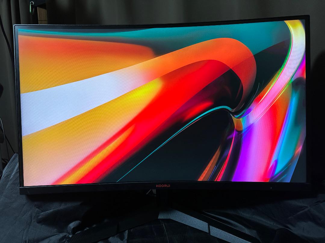 ゲーミングモニター KOORUI 27インチ 湾曲 曲面 144Hz
