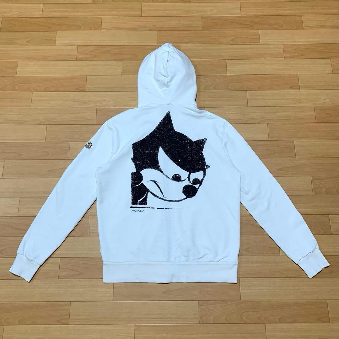 希少★モンクレール FELIX フェリックス　Mホワイト パーカー　4P111