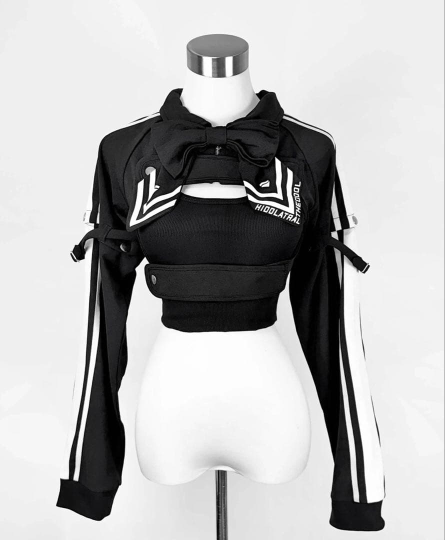 HIDOLATRAL THEODOL 胸空きミニ丈ジャージBLACK SIZE