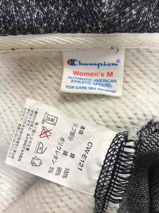 Champion ネイビー濃紺 CW-E121 paKXm-m87027056136 NU別注ジップアップパーカー M NEW格安
