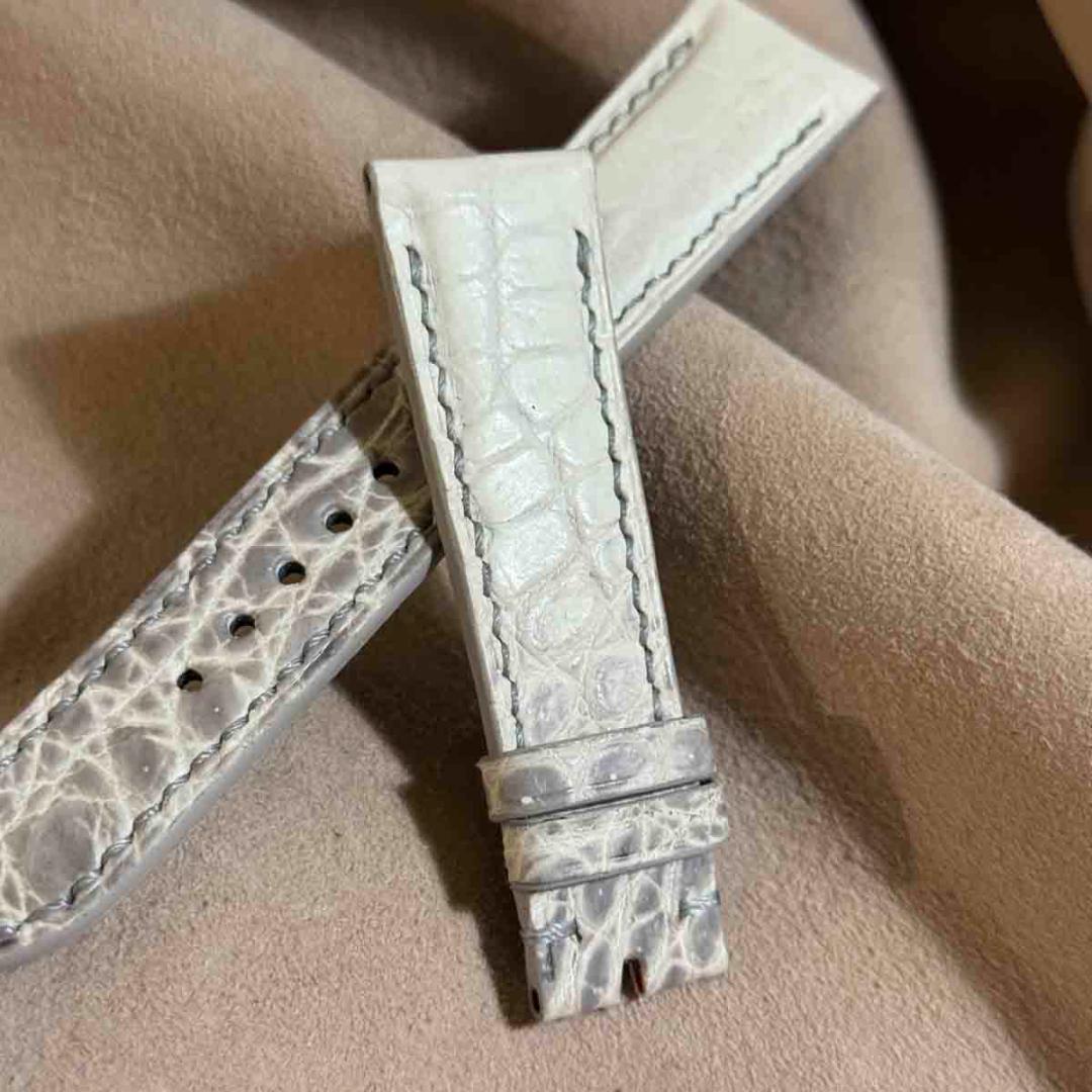 cro-1948 クロコダイル 腕時計ベルト ヒマラヤクロコ ラグ幅21mm