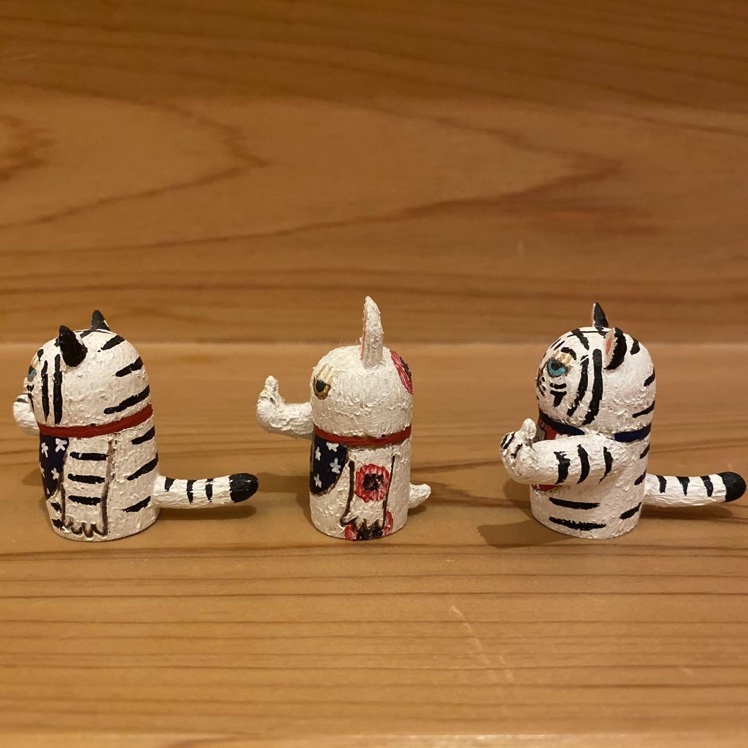 熱い販売 スタジオナナホシ うさぎ 虎 彫刻・オブジェ