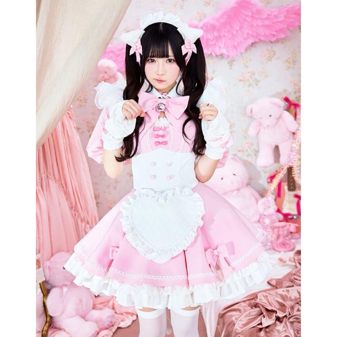 Malymoon × HIDOLATRALラブデコレイトミャオメイド ピンク