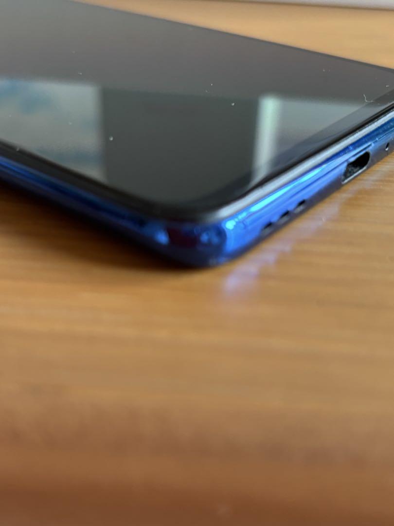 OPPO reno A ブルー 128GB スマホ本体