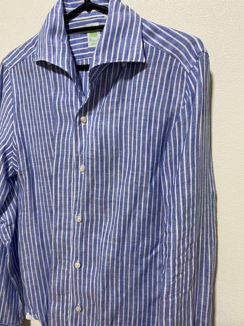 美品 Finamore 37 14 1/2 イタリア製 定価¥40,000程