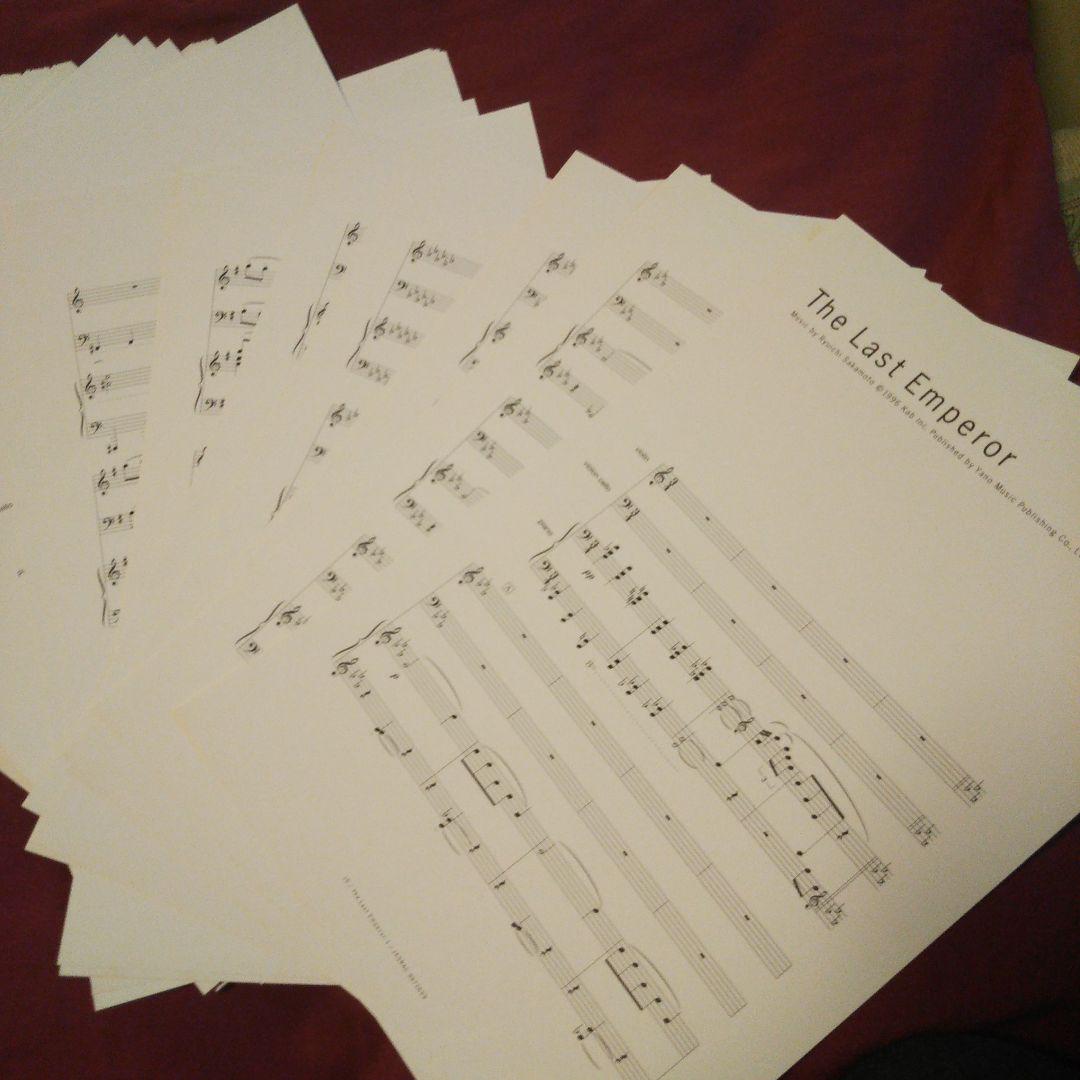 坂本龍一 Trio/Scores 特典スコア 未使用 ＹＭＯ バンドスコア 楽譜