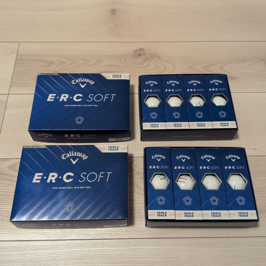 キャロウェイ ERC SOFT ホワイト ゴルフボール 2ダース 2025モデルΩ