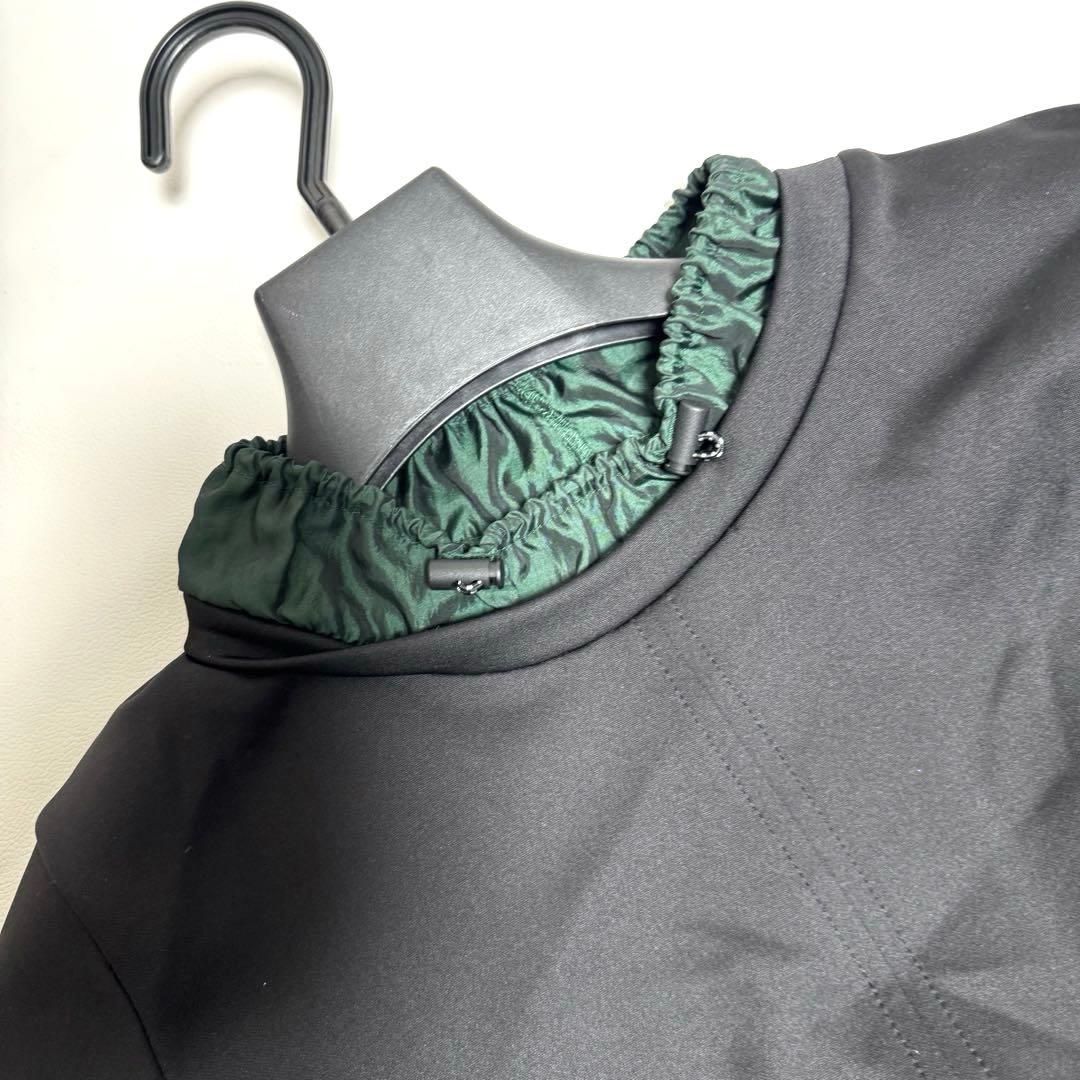 アンスリード un3d 異素材 ドッキング ワンピース バルーン タフタ