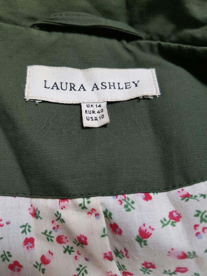 Laura Ashley 深緑 トレンチコート