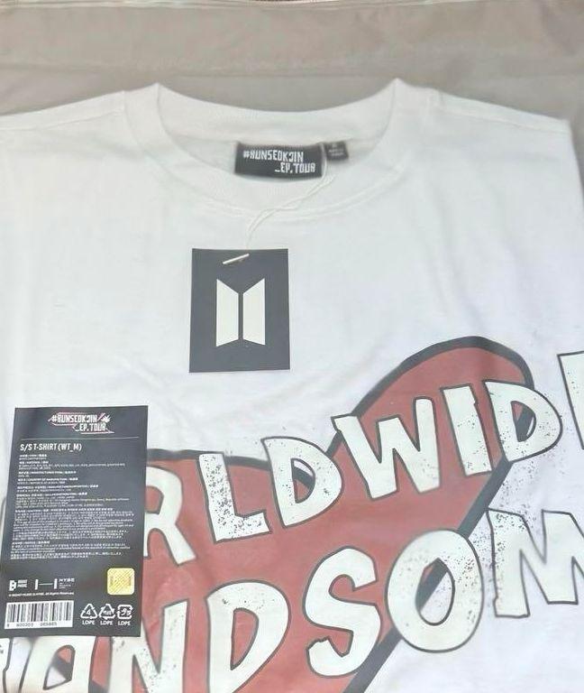 BTS RUNSEOK Jin 韓国 限定 顔 tシャツ コヤン Lサイズ - メルカリ