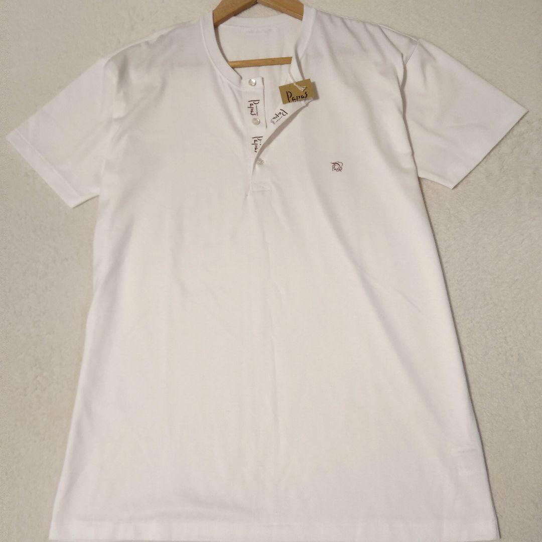 パパス 新品 ヘンリーネック Tシャツ [日本製] - メルカリ