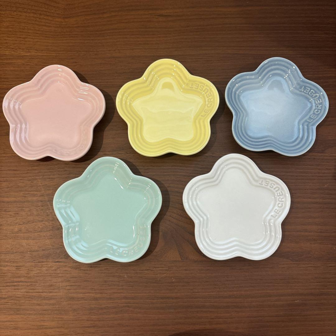 ルクルーゼ　ミニフラワープレート（5枚入り）ベーカリーコレクション