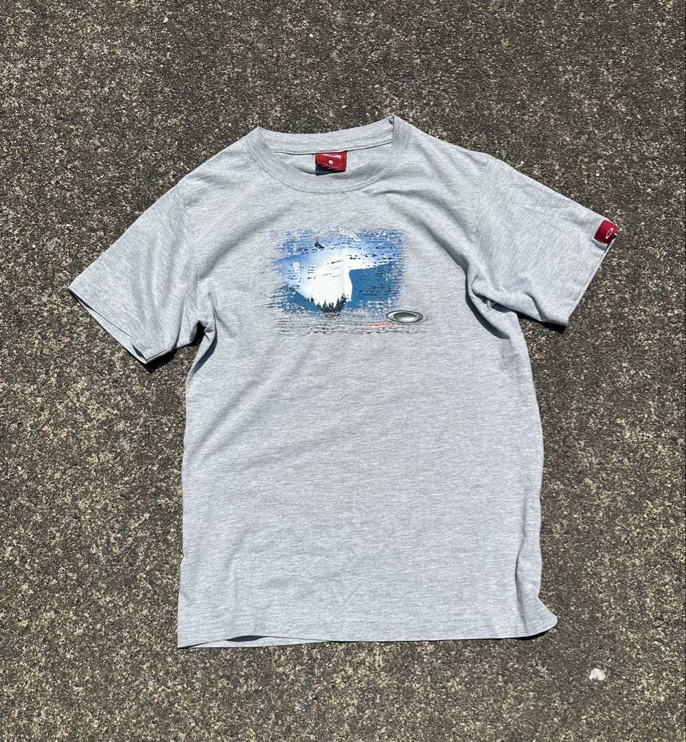 《希少》 90s oakley tシャツ バックプリント 赤タグy2k 霜降り