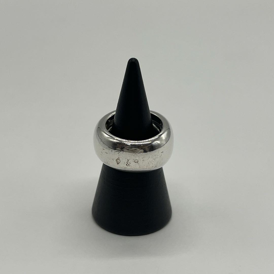 シャネル CHANEL ロゴ ワイド リング 11号 SV925 希少