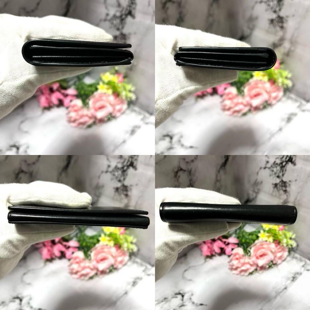 【ほぼ未使用品】ポールスミス 名刺入れ カードケース ベジタン ブラック レザー