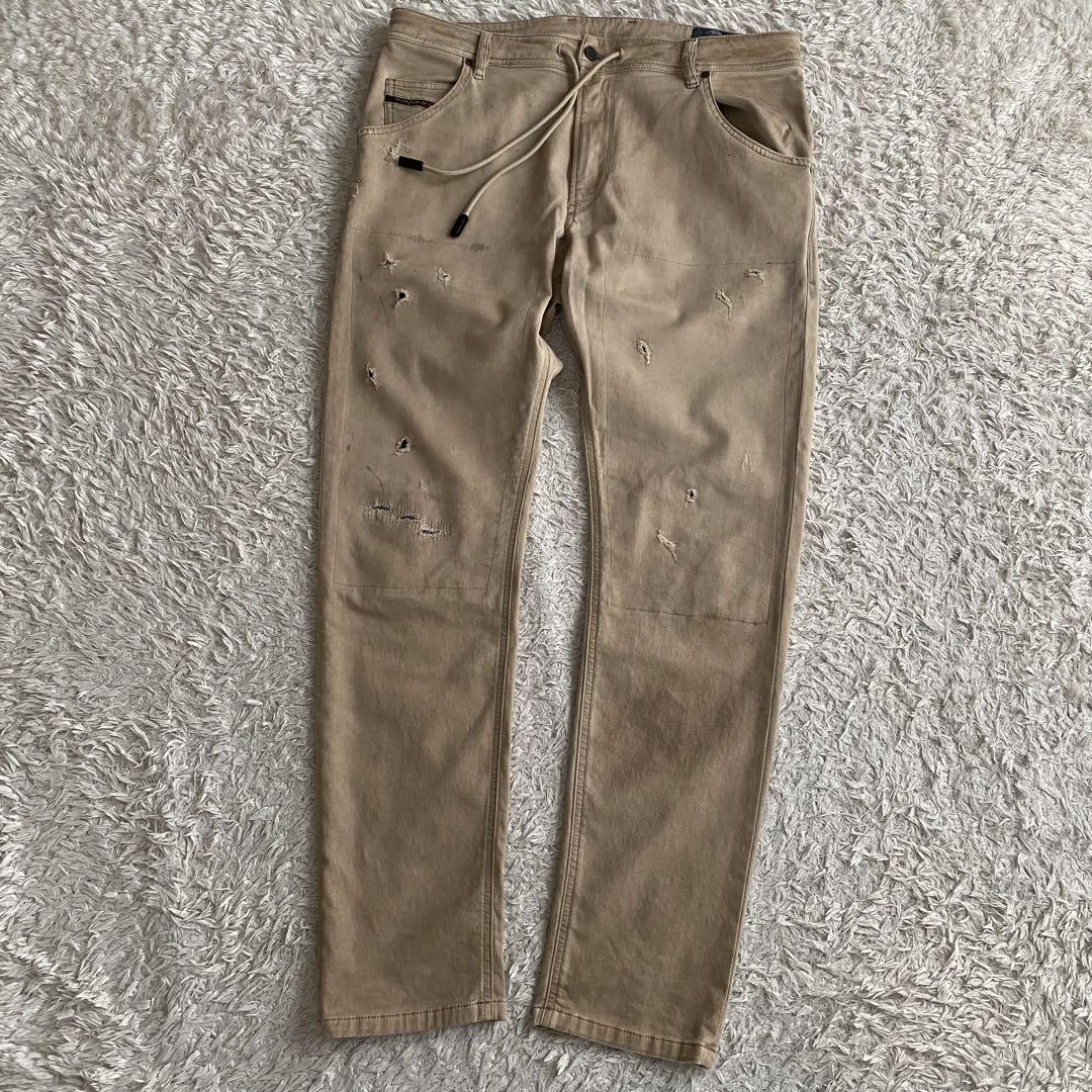★極美品 DIESEL KROOLEY-CB-NE JOGG ダメージ加工 34