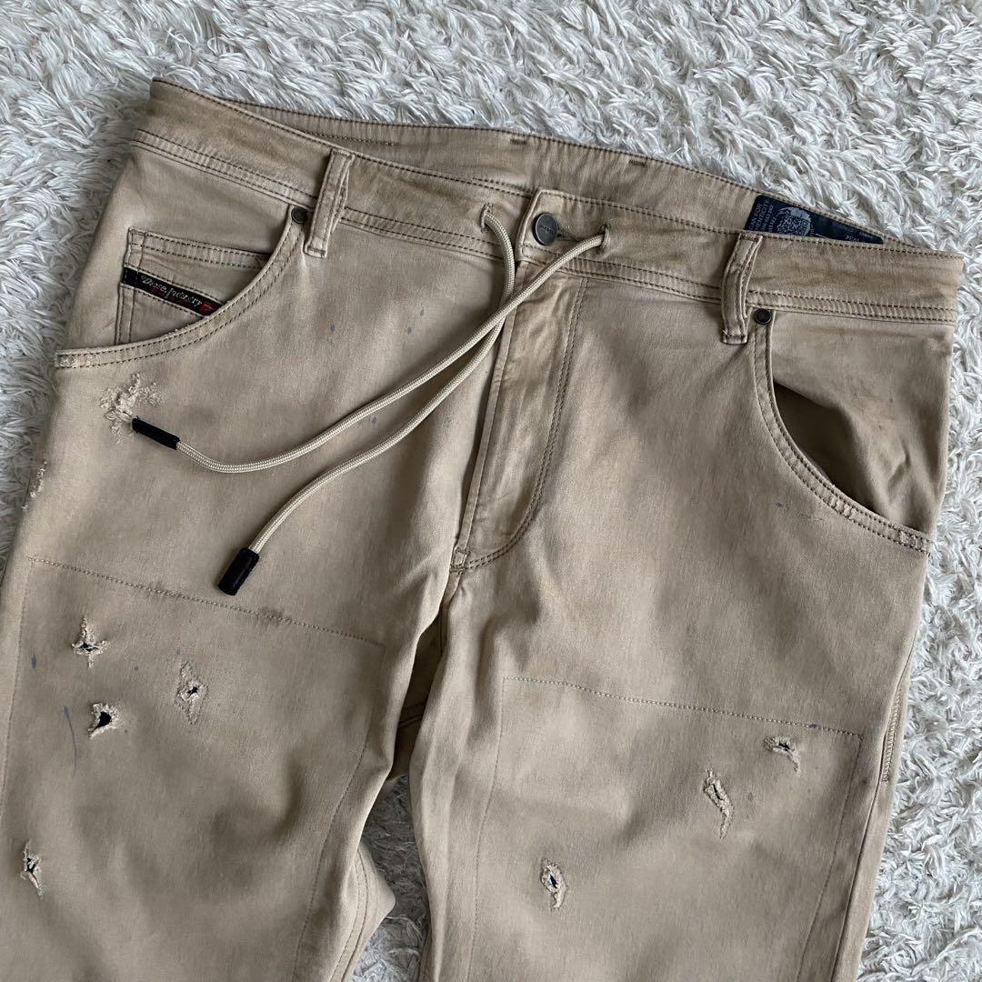 ★極美品 DIESEL KROOLEY-CB-NE JOGG ダメージ加工 34