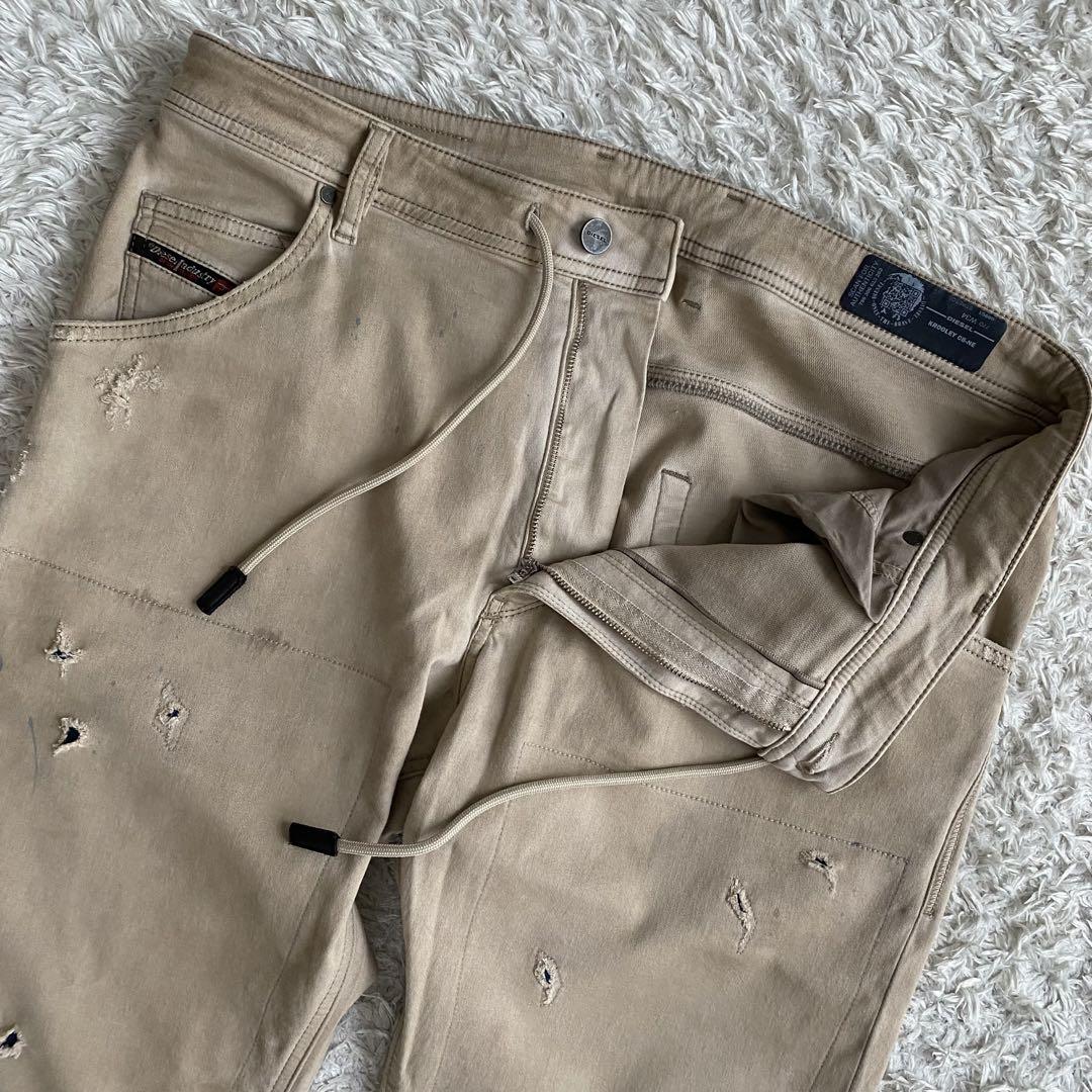 ★極美品 DIESEL KROOLEY-CB-NE JOGG ダメージ加工 34