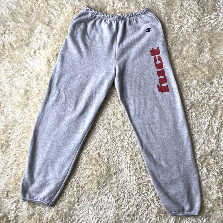 fuct champion別注スエットセットアップ グレー　ステッカー付き 激レア】FUCT × CHAMPION スウェット セットアップ 上下 M（fuct
