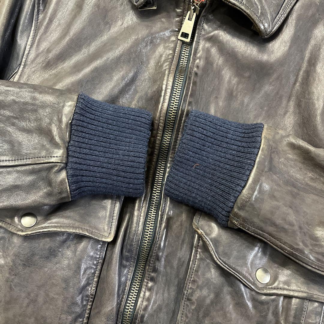 A-2type vintage leather イタリア製 レザージャケット