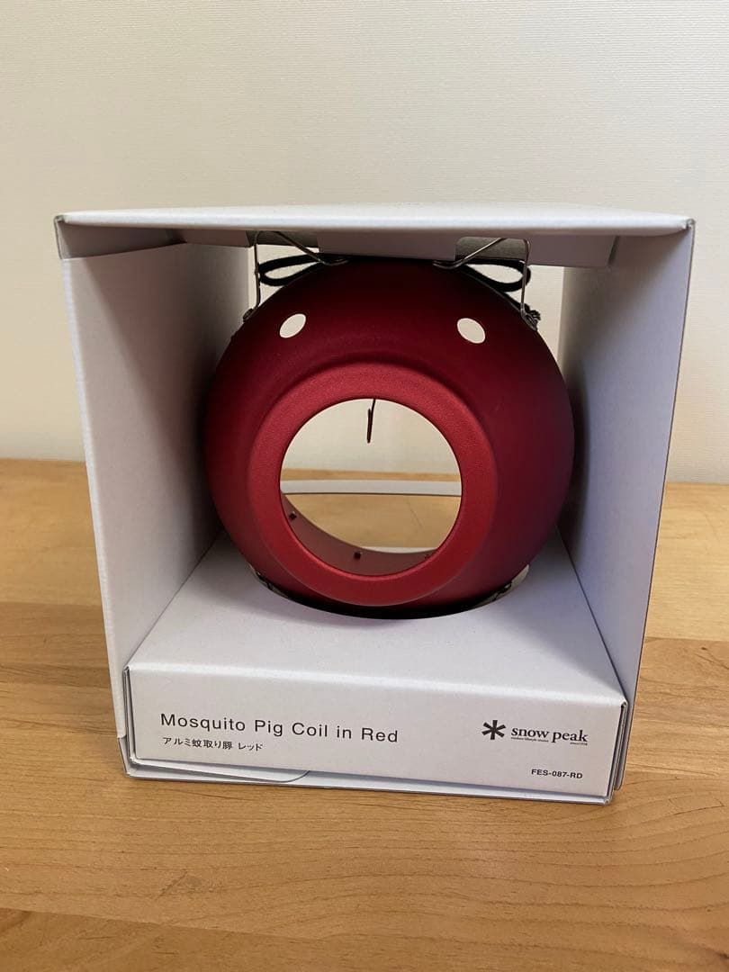 スノーピーク snow peak アルミ蚊取り豚 レッド 蚊取り線香2点セット